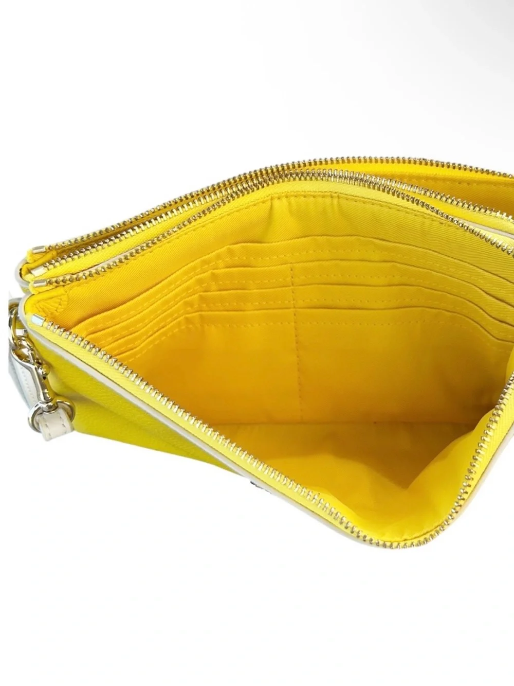 Coach Doubled Zip Wristlet Wallet